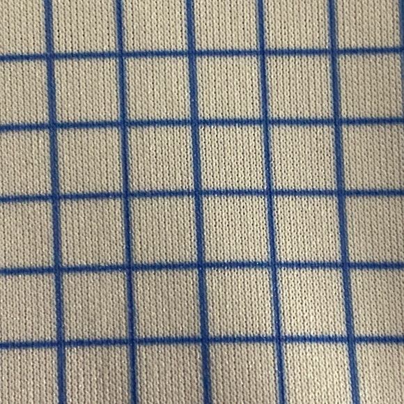 NWT COLLARS & CO MENS SIZE 2XLTALL Light Blue Grid POLO Shirt - Picture 6 of 12